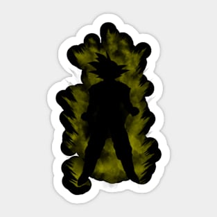 super saiyan sillhouette Sticker